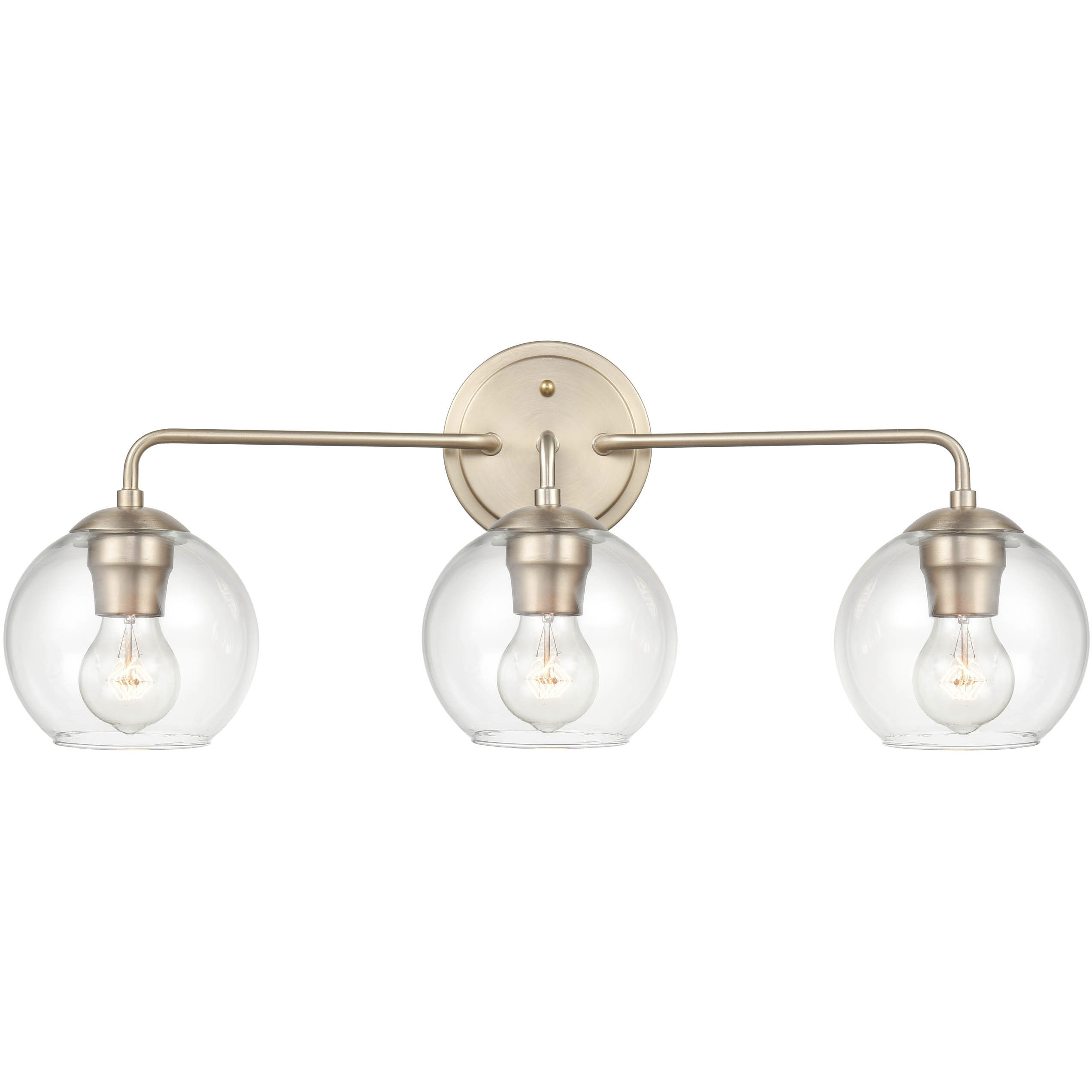 Solmer 3 Light 25.5 inch Modern Gold Bathroom Vanity Light Wall Light